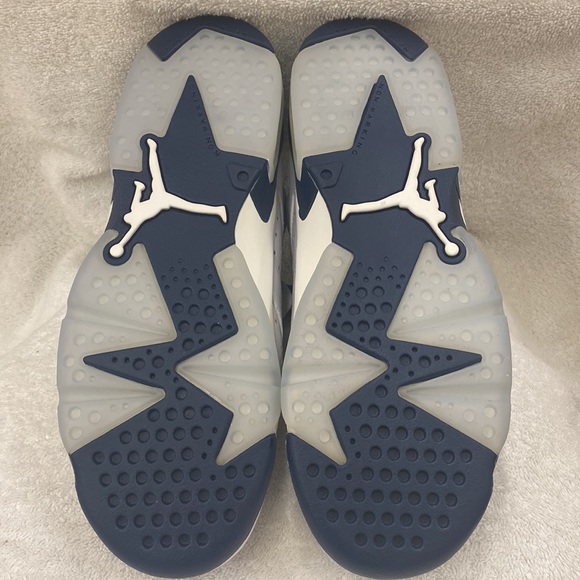 Air Jordan 6 Retro (GS) White/Midnight Navy - Size 6Y - Picture 6 of 12